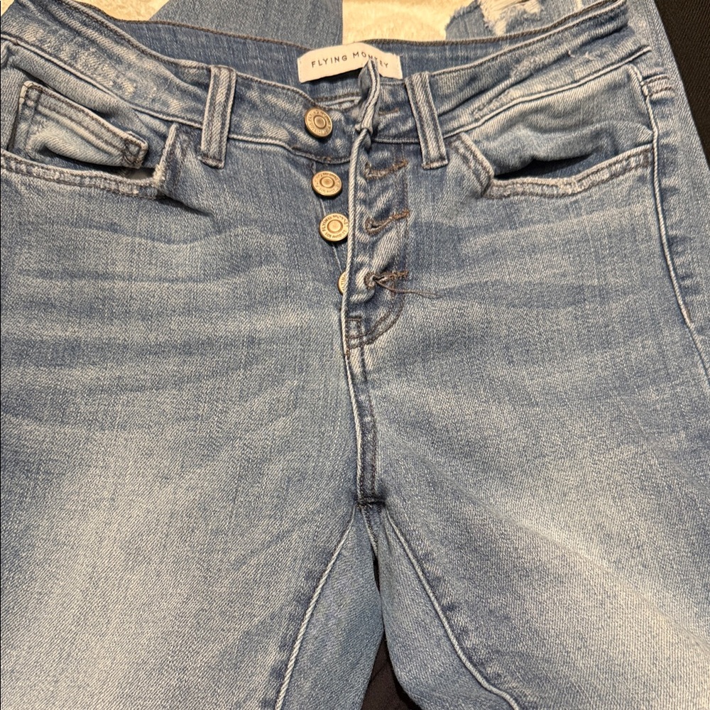 Flying Monkey High Rise Light Blue Jeans